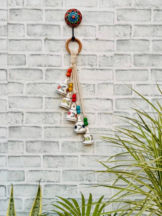 Ceramic Macrame Bells Colorfull (With Hook) - Image 4