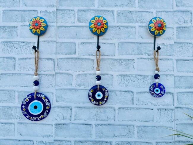 Hand-painted Evil Eye (With Hook) - Image 4