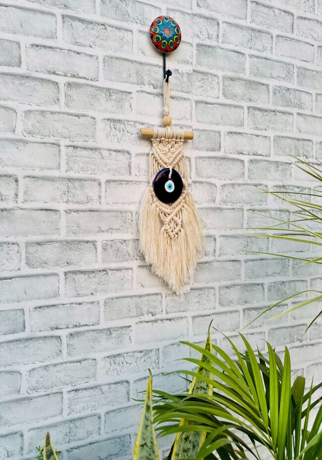 Boho Macrame Evil Eye (With Hook) - Image 4