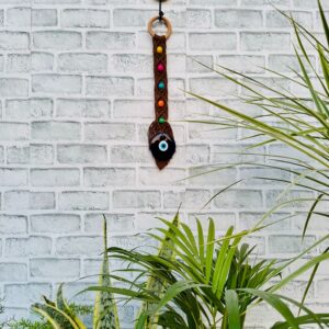 Macrame Beaded Evil Eye Brown (With Hook)