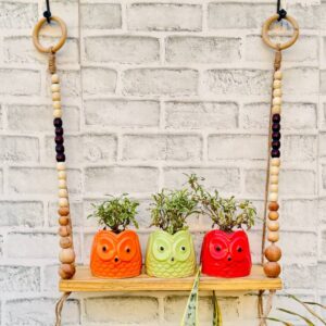 Multiple Beaded Wall Shelf (With Hook)