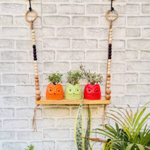 Multiple Beaded Wall Shelf (With Hook)